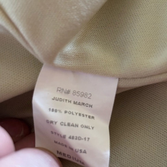 Anthropologie Judith March Strapless Green and White Dress - Picture 6 of 6